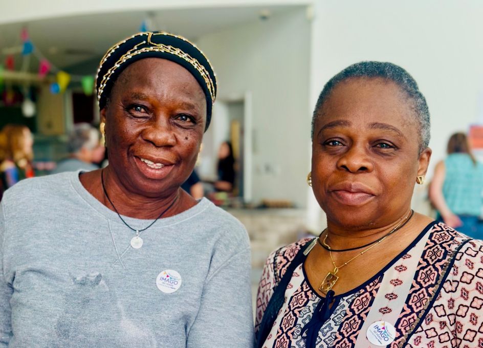 photo of two carers attending an awareness event in Lewisham