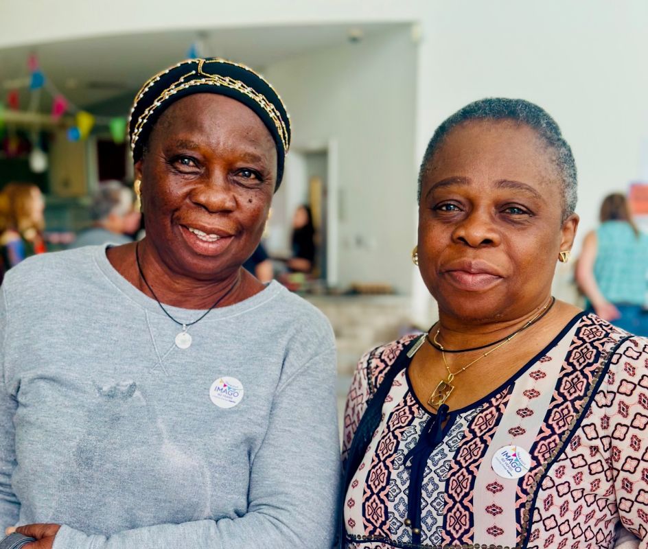 photo of two carers attending an awareness event in Lewisham