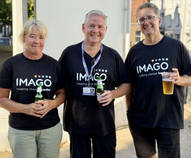 Imago staff and fundraisers at a corporate fundraising event