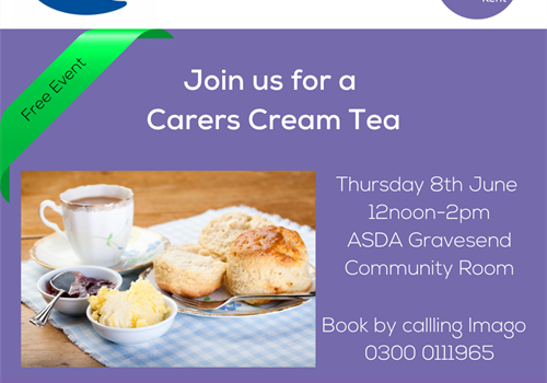 Carers Week Cream Tea Invitation